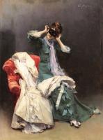 Madrazo y Garreta, Raimundo de - Preparing for the Costume Ball